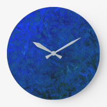 Wall Clock Blue Måne