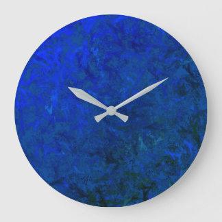 Wall Clock Blue Måne Stor Klocka