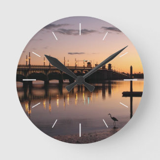 Wall Clock-Bridge of Lejon, St Augustine, FL Rund Klocka