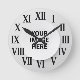 Wall Clock – Custom Photo & Name Clock Rund Klocka