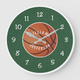 Wall Clock for Basketball Fan personalize Stor Klocka