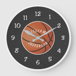 Wall Clock for Basketball Fan personalize Stor Klocka
