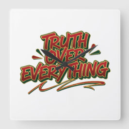 Wall Clock Fyrkantig Klocka