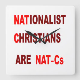 Wall Clock Fyrkantig Klocka