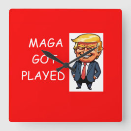 Wall Clock Fyrkantig Klocka