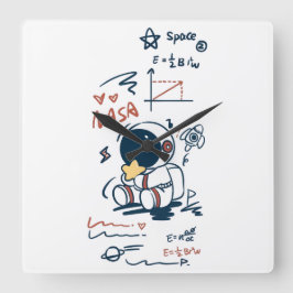 Wall Clock. Fyrkantig Klocka