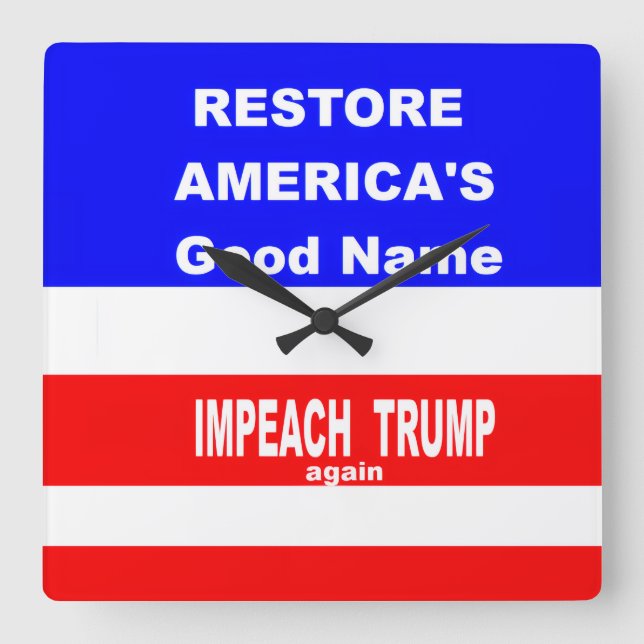 Wall Clock Fyrkantig Klocka (Framsida)