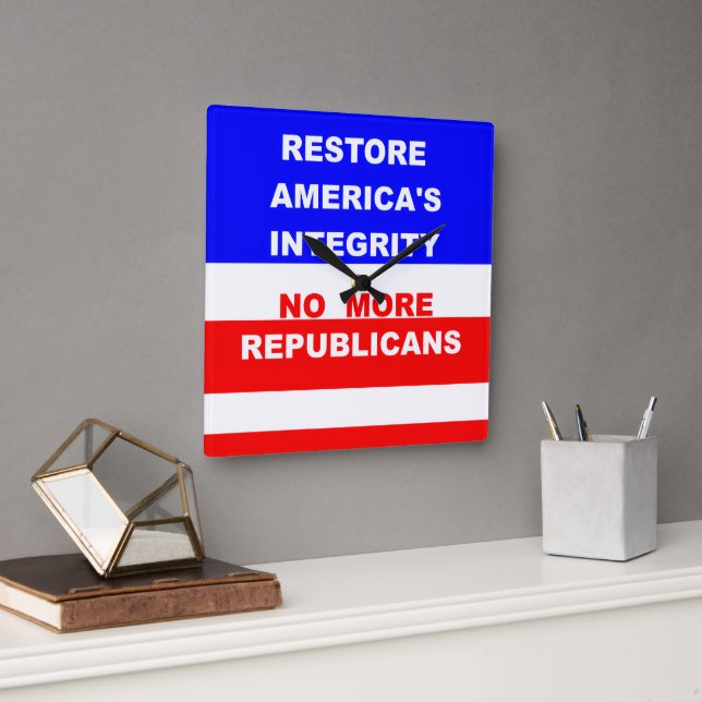 Wall Clock Fyrkantig Klocka (Kontor)