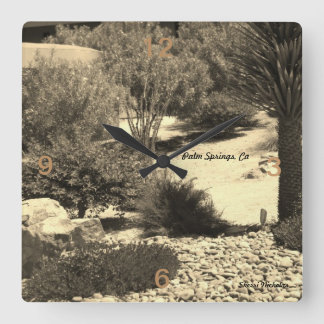 Wall Clock, Handflatan Vår, Ca Fyrkantig Klocka