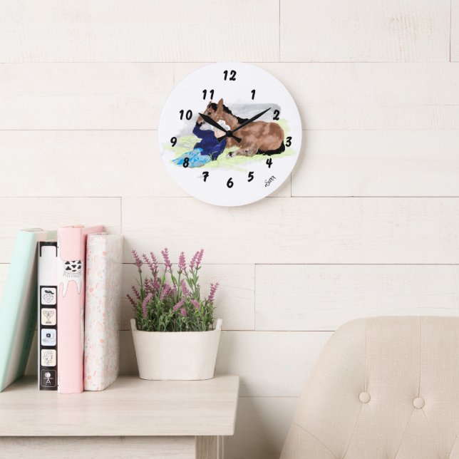 Wall Clock : Life Of A Cowboy . Stor Klocka (Läsesal)