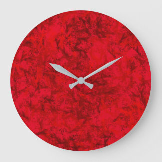 Wall Clock Red Sol Stor Klocka