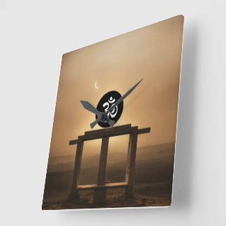 WALL CLOCK SQUARE SHAPE FYRKANTIG KLOCKA