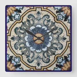 Wall Clock - Square Tile Design Fyrkantig Klocka