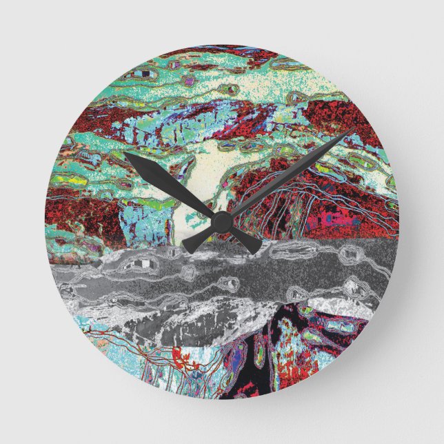 Wall Clock – Strata Pulse Rund Klocka (Framsida)