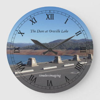 Wall Clock, Wall Art, Home Decor, Dam på Oro. Sjö Stor Klocka