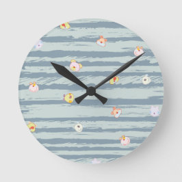 Wall Clock – Whimsy Faces Rund Klocka