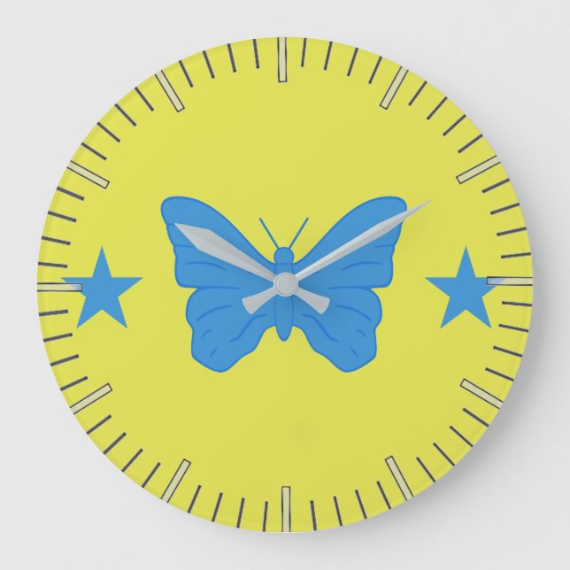 Wall Clock with Flag of Bady Bassit, Brazil Stor Klocka (Framsida)