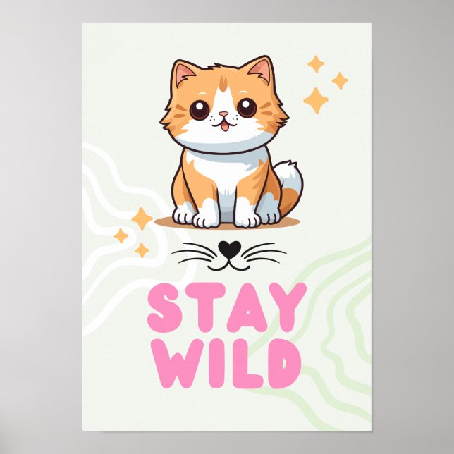 Wall Décor Embrace din katt, fira Adven Poster (Framsidan)