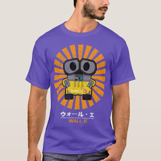 Wall E Retro Japanese family retro T Shirt (Framsida)