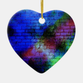 Wall Graffiti Julgransprydnad Keramik