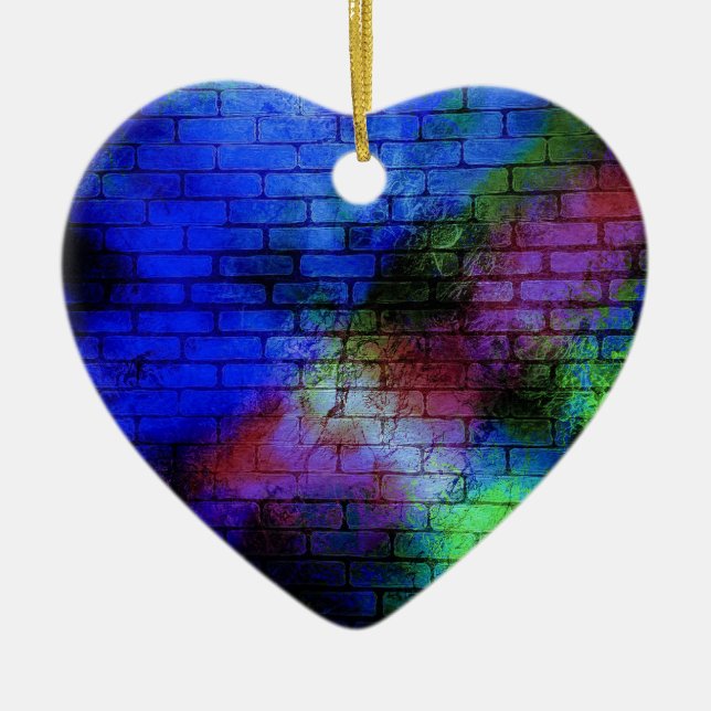 Wall Graffiti Julgransprydnad Keramik (Framsidan)