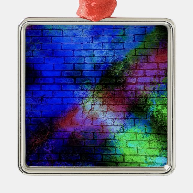 Wall Graffiti Julgransprydnad Metall (Framsidan)