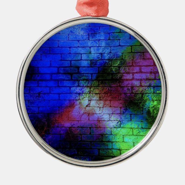 Wall Graffiti Julgransprydnad Metall (Framsidan)