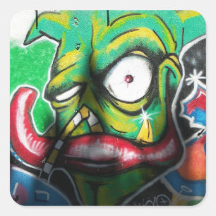 Wall Mural Fyrkantigt Klistermärke