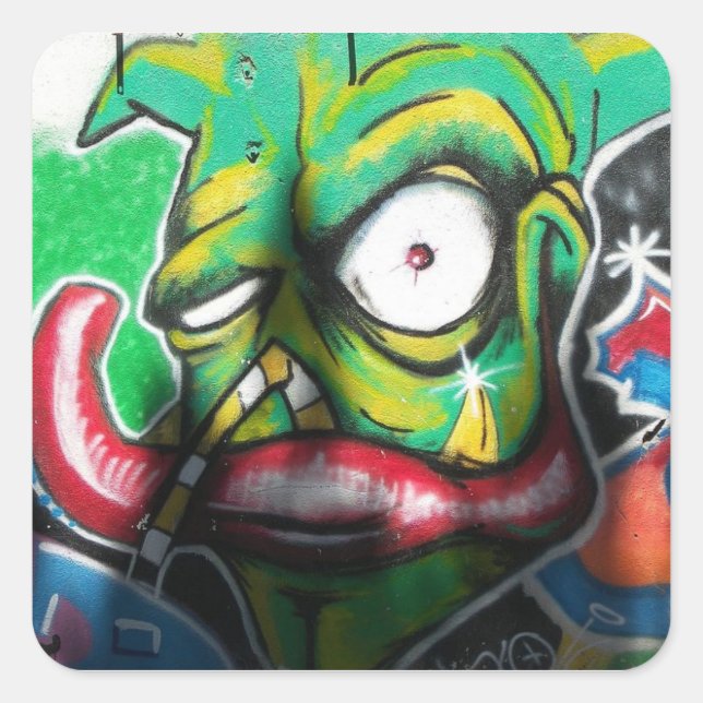 Wall Mural Fyrkantigt Klistermärke (Framsida)