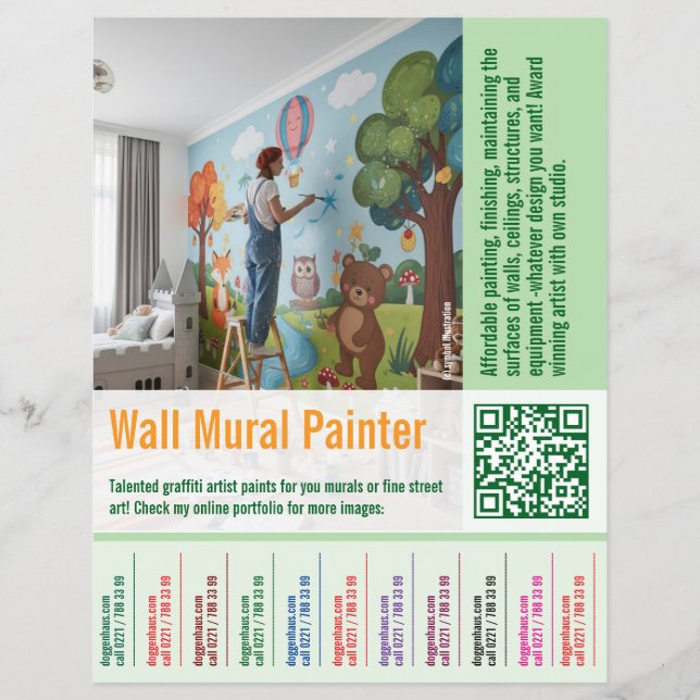 wall mural Painter job offer Tear Off  Reklamblad (Framsidan)