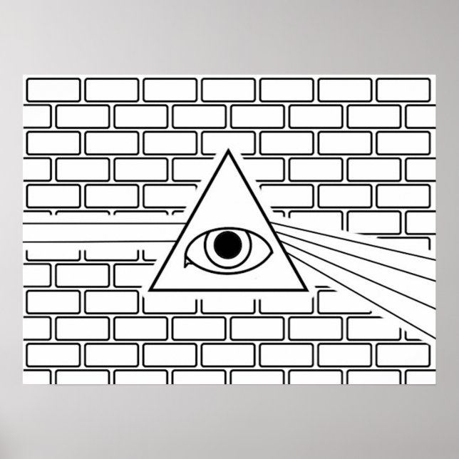 Wall Prism Öga Poster (Framsidan)