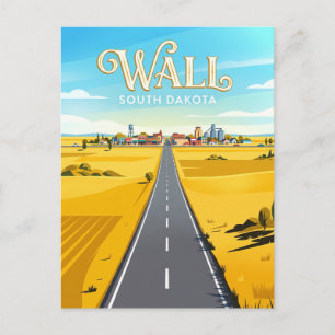 Wall South Dakota Vykort