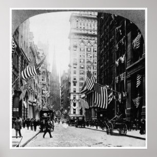 Wall street 1900 poster