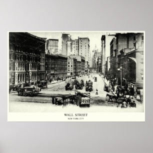 Wall street 1900 poster