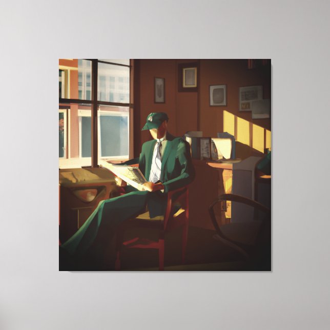 Wall Street Analyst Canvastryck (Framsida)