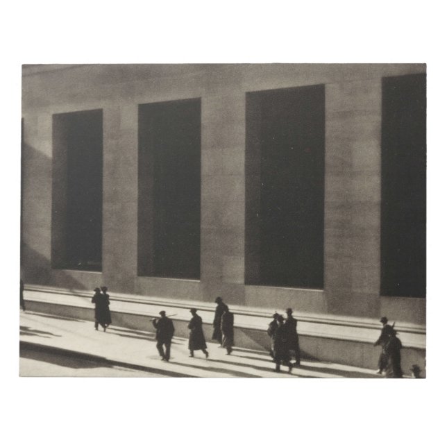 Wall street (av Paul Strand 1915) Anteckningsblock (Framsida)