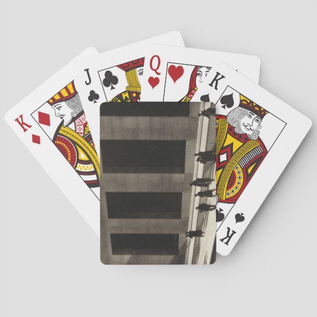 Wall street (av Paul Strand 1915) Casinokort (Baksidan)