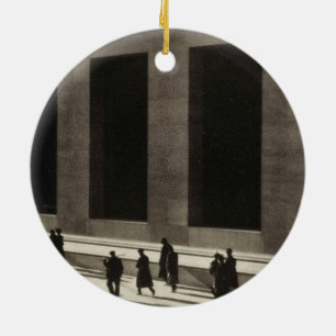Wall street (av Paul Strand 1915) Julgransprydnad Keramik