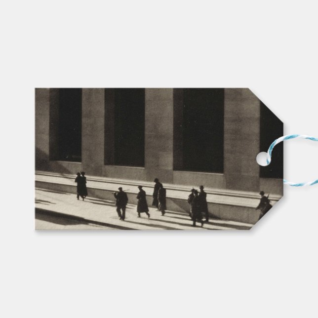 Wall street (av Paul Strand 1915) Presentetikett (Framsidan (Horisontell))