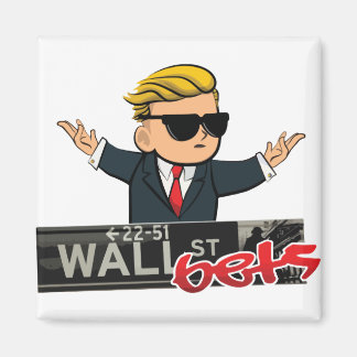 Wall street-bitar magnet