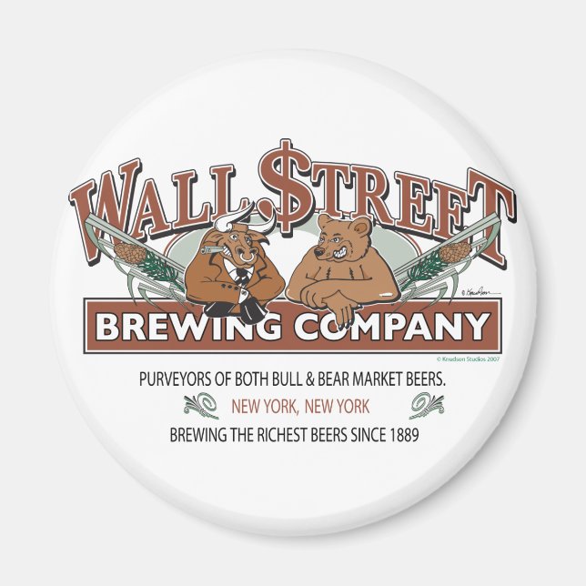 WALL-STREET-BREWING-Company Magnet (Framsidan)