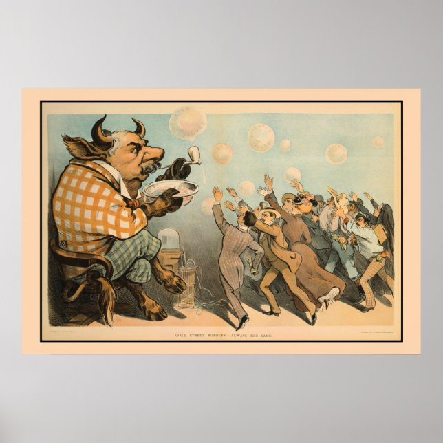 Wall street bubblor, alltid samma poster (Framsidan)