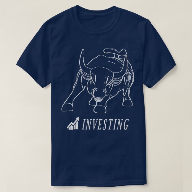 Wall street Bull Investing 1 T Shirt (Design framsida)