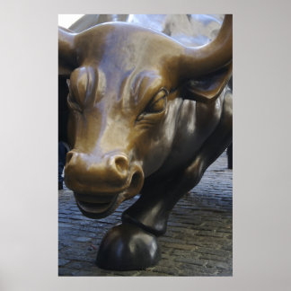 Wall street Bull Poster