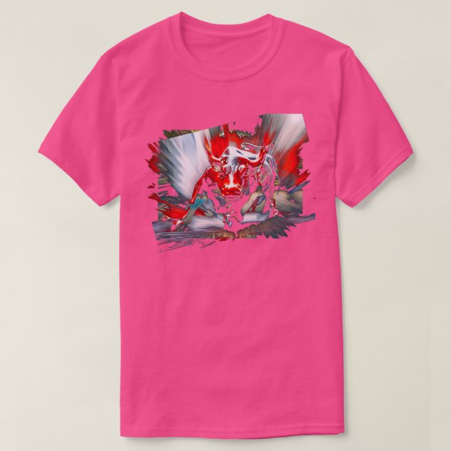Wall street Bullmarknaden T Shirt (Design framsida)