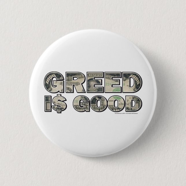 Wall street/Greed är Bra Knapp (Framsida)