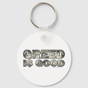 Wall street/Greed är Bra Nyckelring