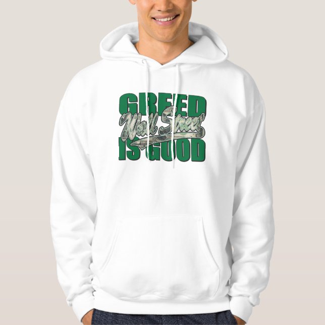 Wall street Greed är Bra Sweatshirt (Framsida)