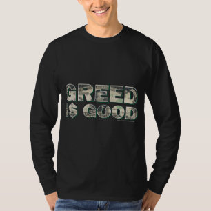 Wall street/Greed är Bra Tee Shirt