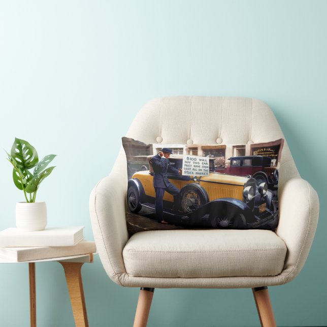 Wall street Investor säljer automatiskt efter kras Lumbarkudde (Stol)